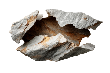 Natural rock formation with textured surface