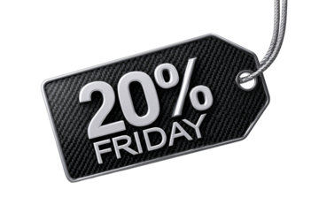 Special discount tag for a Friday sale event