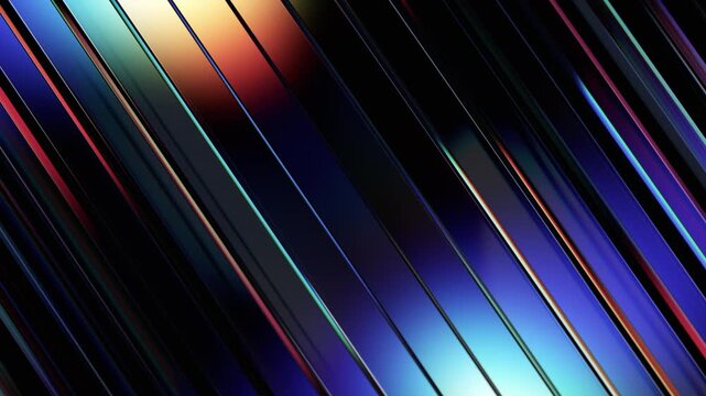 Abstract animation, iridescent background, 4k seamless looped video, 3d render
