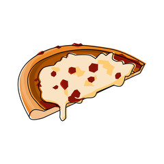 Tasty pizza vector in color, black, and line art style. Ideal for menus, branding, packaging, posters, or digital projects. Editable EPS, high-quality and versatile.