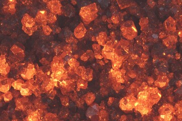 Obraz premium Vibrant and textured close-up of a sparkling copper mineral