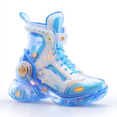 blue roller skates