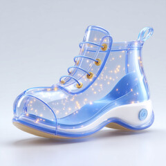 blue baby shoes
