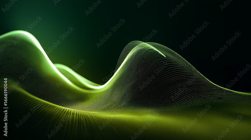 Aufkleber abstract gradient particle waves seamlessly flowing with soft purple light and bokeh. orange and blu