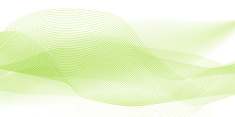 Abstract Green Wave Lines Background, suit for banner, web, brochure, poster, and presentation