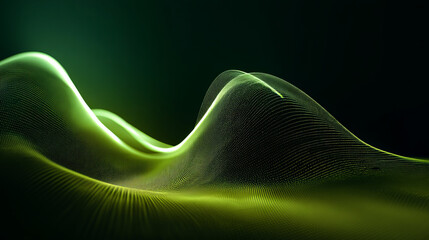 Abstract gradient particle waves seamlessly flowing with soft purple light and bokeh. Orange and blue digital waves. Technology, engineering, science, and artificial intelligence background