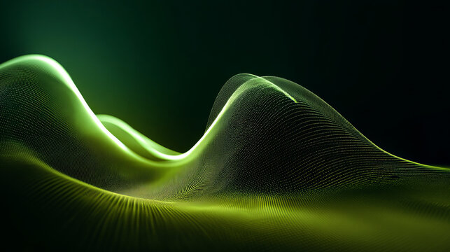 Abstract gradient particle waves seamlessly flowing with soft purple light and bokeh. Orange and blue digital waves. Technology, engineering, science, and artificial intelligence background - Powered by Adobe