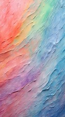 Naklejka premium Pastel rainbow paint with some paint on it painting art backgrounds.