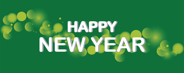 Happy New Year 2026. Template for greeting card, invitation, poster, flyer, web. Vector illustration isolated on background.