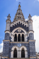 Obraz premium Bell tower of Santa Maria Assunta Church in Randazzo, small town on Sicily Island in Italy