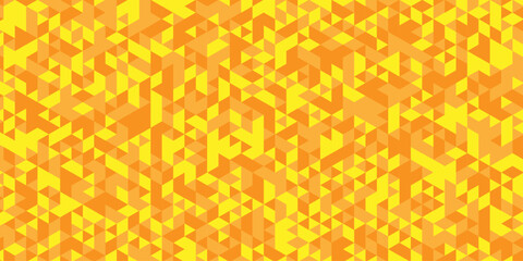 Illustration Polygon yellow and orange background elements.