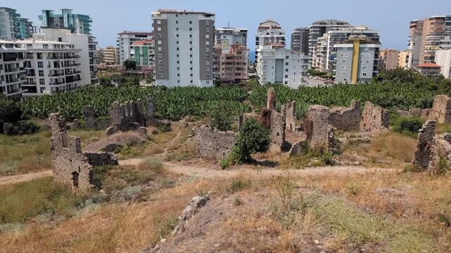 Naula, a hidden historical gem in Alanya, where ancient Byzantine and Roman ruins stand as silent witnesses to a rich past, nestled among modern life and hotels