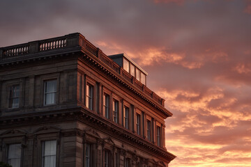 enchanting summer sunsets and sunrises this scene features breathtaking sunset behind ancient architectural
