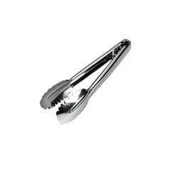 Isolated silver stainless steel tool on white background