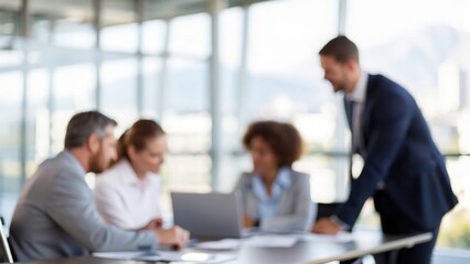 Executives brainstorming ideas around conference table — driving business growth and innovation