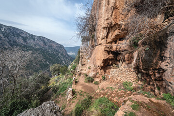 Monastery of Our Lady of Hawqa, nowdays a hermitage in Kadisha Valley also spelled as Qadisha in Lebanon