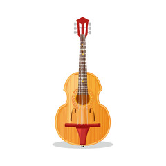 Obraz premium Stringed instrument illustration music performance musician instrument flat design isolated