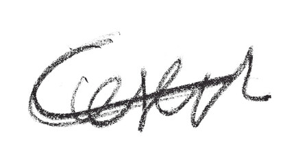 Black pencil hand writing strokes set on transparent background