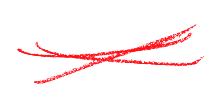 Red pencil hand writing rhythm set on transparent background