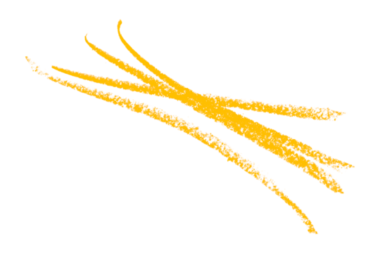 Yellow pencil hand writing rhythm set on transparent background - Powered by Adobe