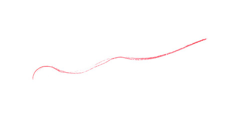 Red pencil hand writing rhythm set on transparent background