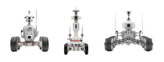 Exploring robotic technology innovative drones in action, isolated on transparent background, png set