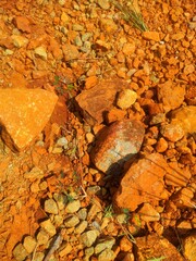 Orange and Yellow Mineral Rocks Texture