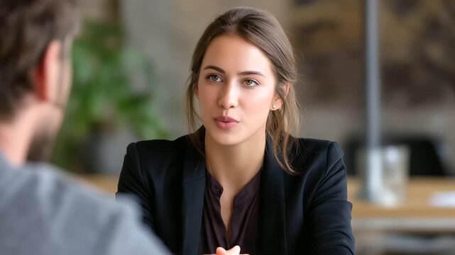 Home setting with a young woman preparing for a job interview in soft lighting representing professionalism, confidence, ambition, focus, opportunity, growth