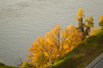 Petrovaradin Fortress in sunny autumn day in November