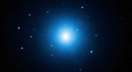 Stunning Celestial Display: A Majestic View of the Luminous Blue Star Field in the Night Sky