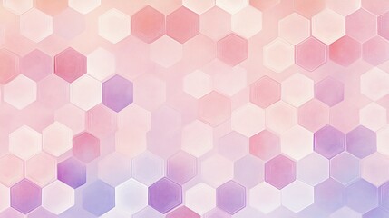 Pastel hexagon pattern background.