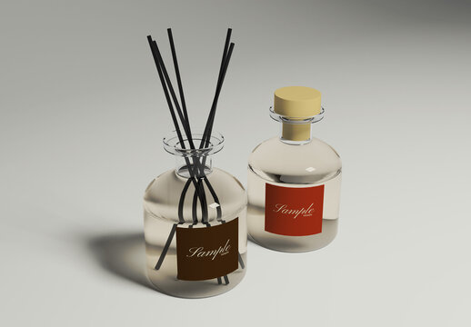 Fragrance Reed Diffuser Mockup