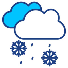 Snow Simple Vector Icon Collection