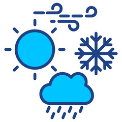 Weather Simple Vector Icon Collection