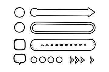 Minimalist Communication UI Line Art Icon Set – Chat Bubbles, Messages & Notifications