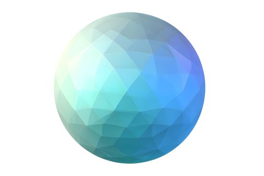 Geometric polygonal circle with gradient layers