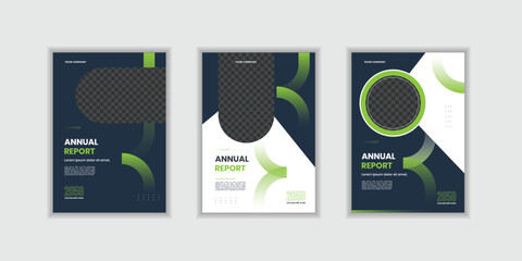 Modern ribbon theme book cover template in gradient color. A4 size book cover template for annual report, magazine, booklet, proposal, portfolio, brochure, poster