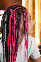 Girl with dreadlocks