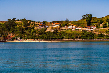 Paisaje en Ribadesella, Asturias, España.