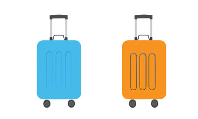 Colorful Travel Suitcase Collection Illustration
