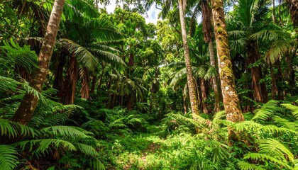 Lush tropical forest path (1)