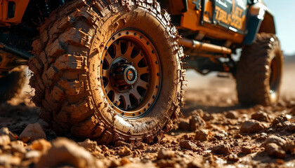 Off-Road 4x4 Wheel in Action