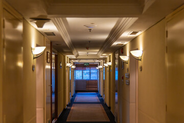 corridor at the hotel