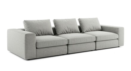 Obraz premium sofa isolated on white background