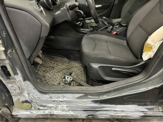 Rugged automobile interior, weathered elegance, hinting at road trip tales, Lunar New Year...