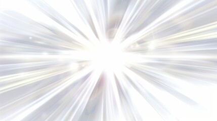 Fototapeta premium Abstract Radial Light Effects: Glowing Halos & Brilliant Flares on White Background