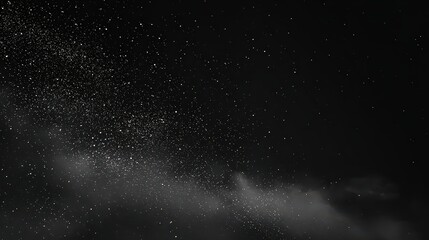 Obraz premium Abstract Glitter Particles On Black Background