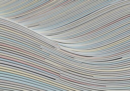 3D Abstract Wavy Wall Art