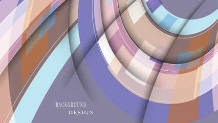 Colors geometric pieces purple background 