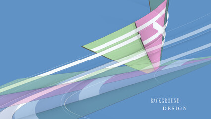 Minimal geometric background. dynamic shapes composition.
